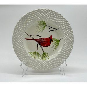 Park Designs Cardinal Salad Dessert Plate 8 3/8" Carindal on Pine Tree Branch